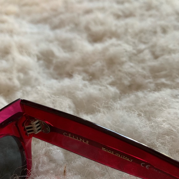 Celine sun frame Fuchsia glasses eye color gray - Picture 2 of 8